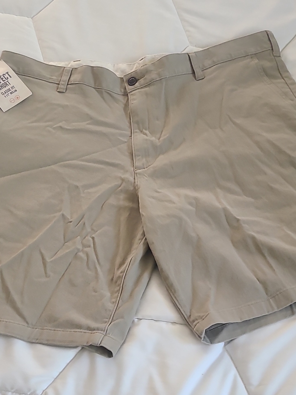 Dockers Men's Tan Flat-Front Shorts